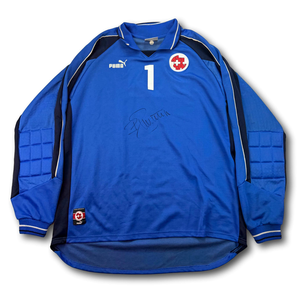 Switzerland - 1999-00 - Match-worn - Home - XXL - Puma - #1 - signed