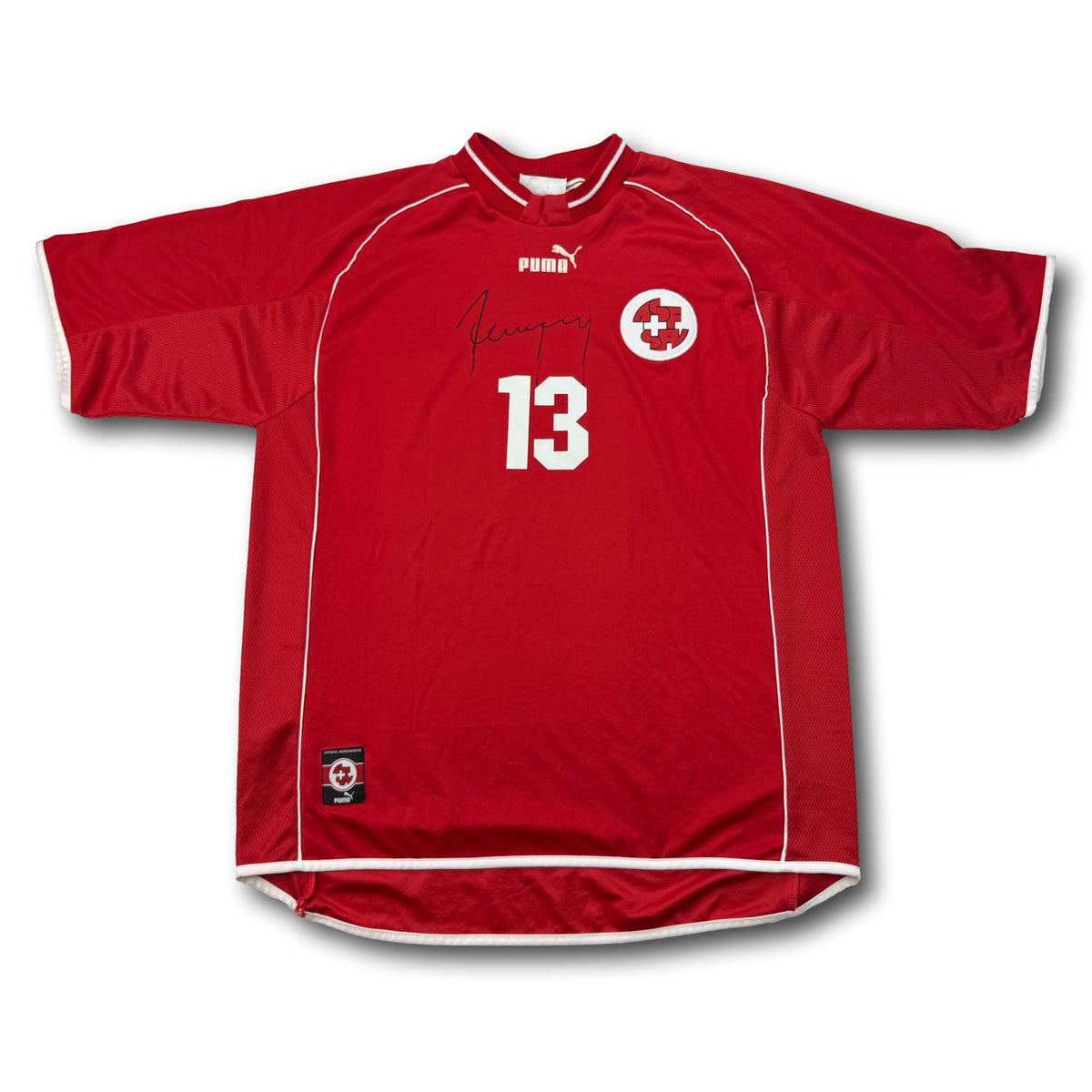 Schweiz - 2000-01 - Matchworn - Heim - XL - Puma - #13 - signiert
