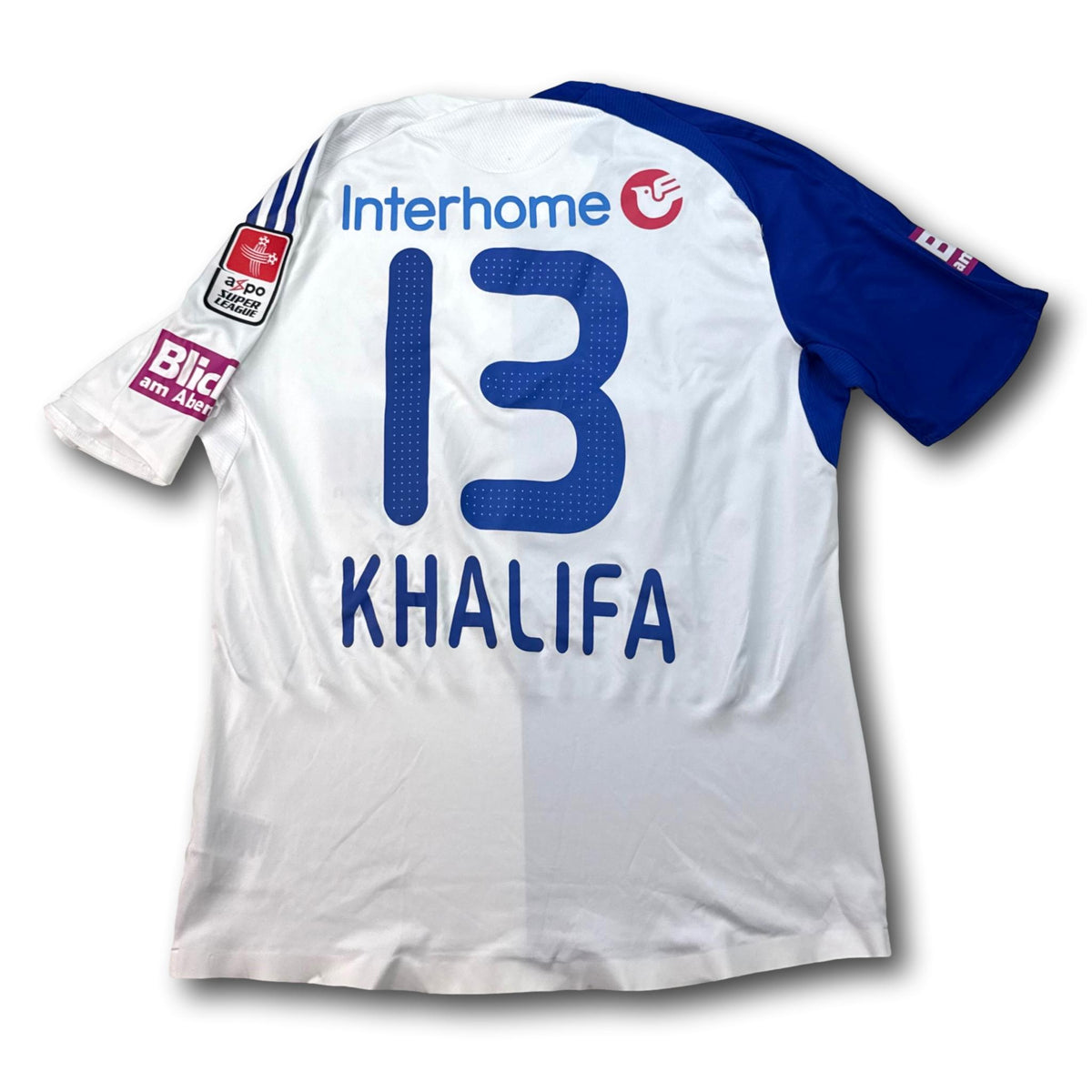 GC Zürich - 2008-09 - Matchworn - Heim - L - adidas - Khalifa #13