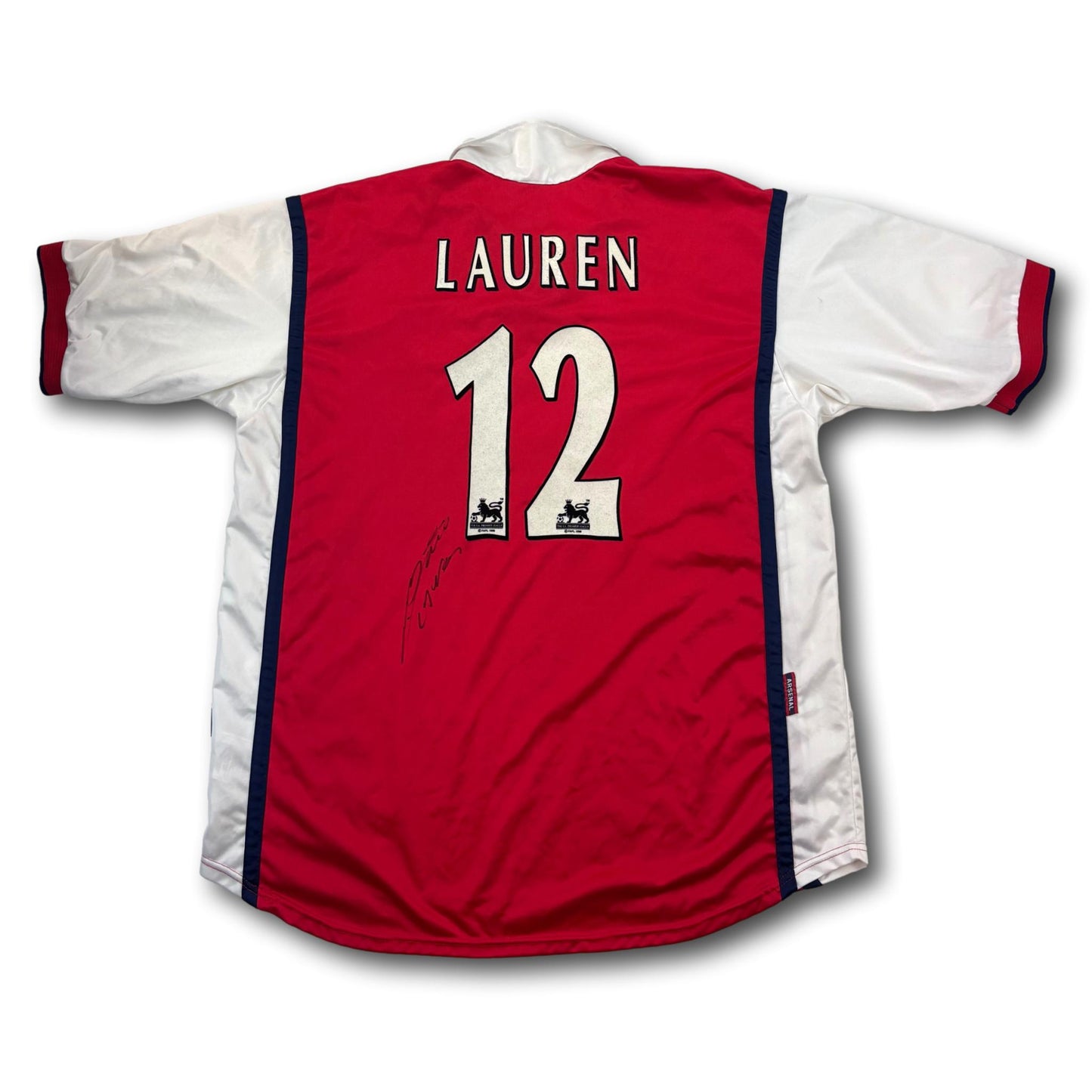 FC Arsenal - 1999-2000 - Domicile - XL - Nike - Lauren #12 - dédicacé