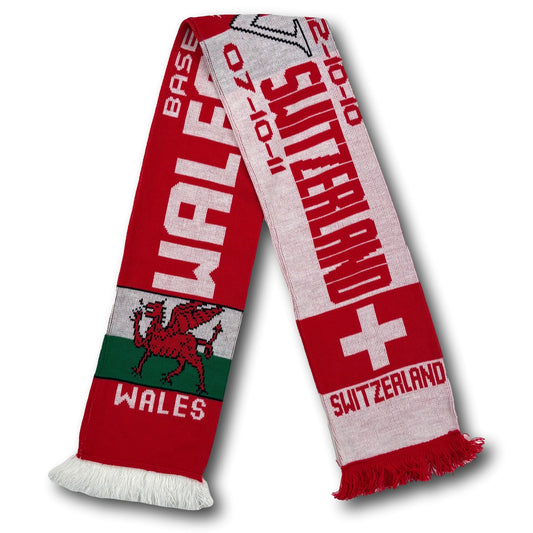 Switzerland and Wales - fan scarf