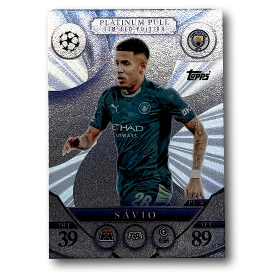 Topps Match Attax 2025/26 - Platinum Pull Limited Edition - Sávio