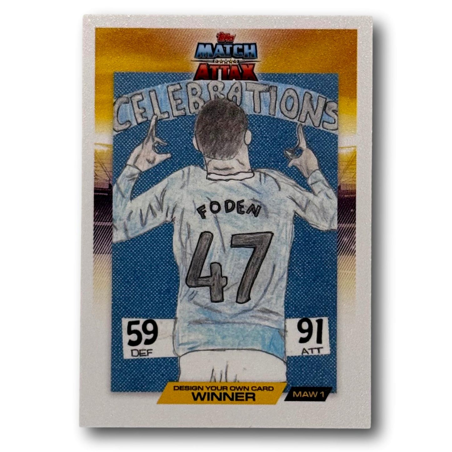 Topps Match Attax 2025/26 - Design your own Card Winner - Phil Foden