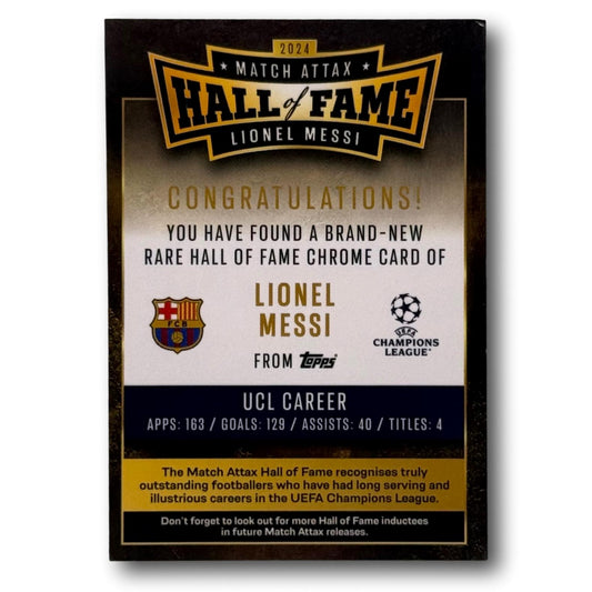 Topps Match Attax 2024/25 - Hall of Fame - Lionel Messi