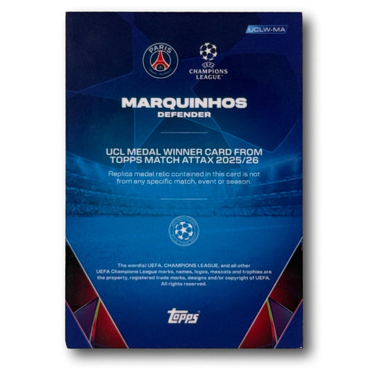 Topps Match Attax 2025/26 - UCL Medal Winner Relic - Marquinhos