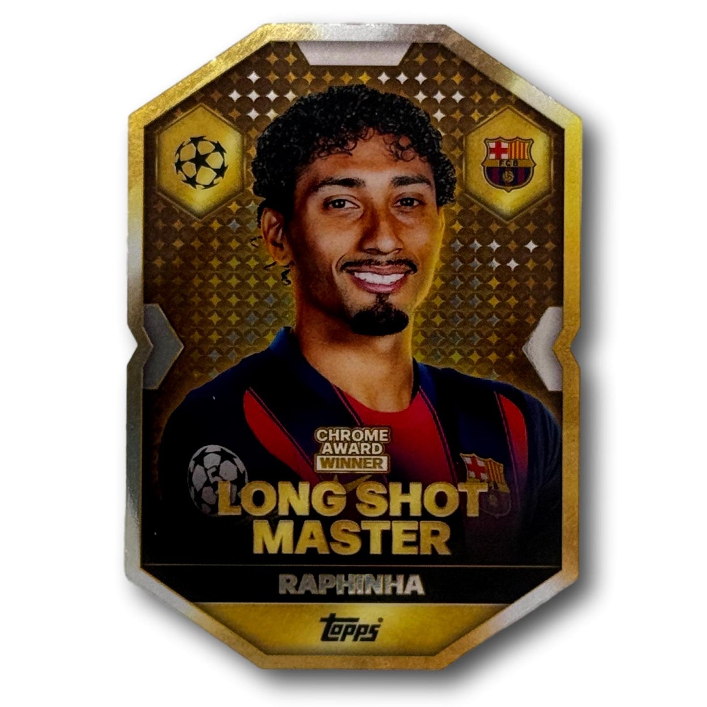 Topps Match Attax 2025/26 - Chrome Award Winner - Long Shot Master - Raphinha