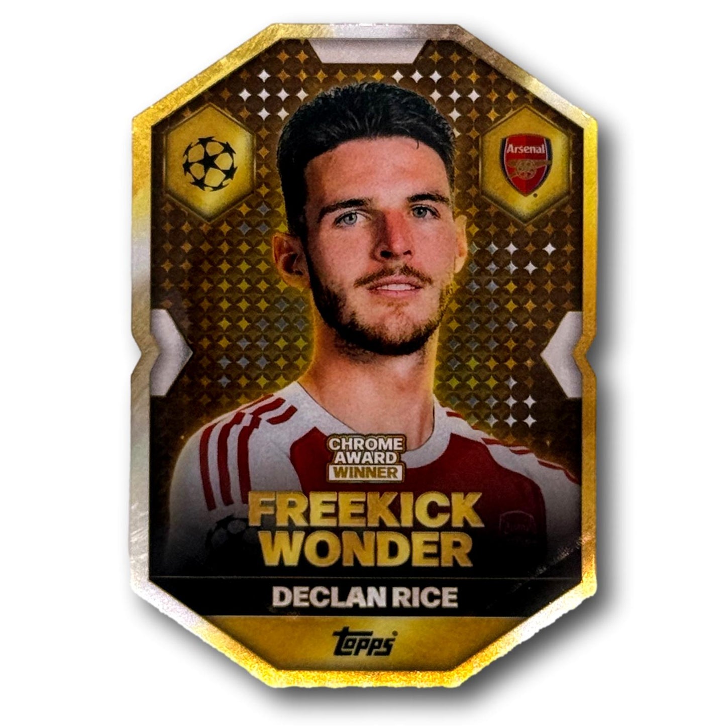 Topps Match Attax 2025/26 - Lauréat du Chrome Award - Spécialiste des coups francs - Declan Rice