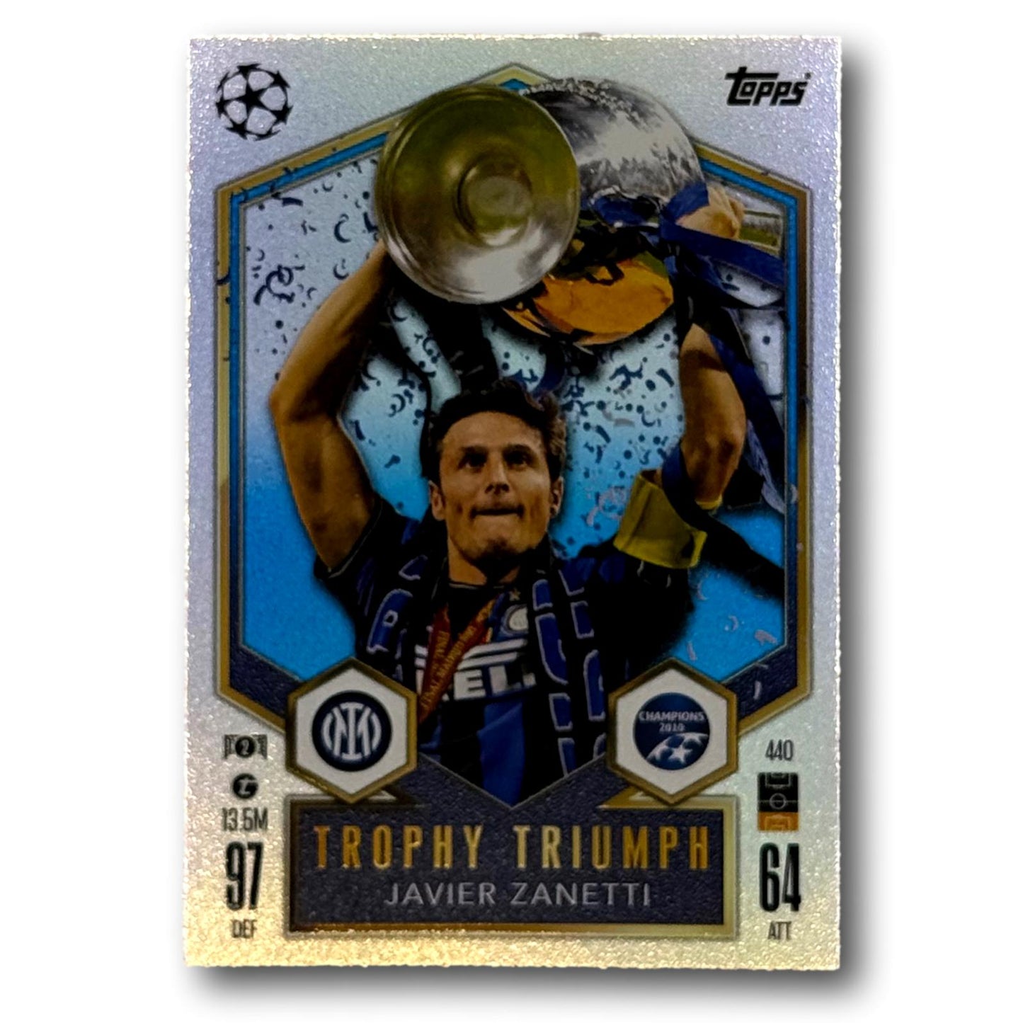 Topps Match Attax 2024/25 - Triomphe du trophée - Javier Zanetti