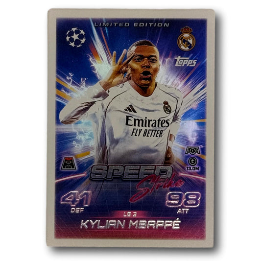 Topps Match Attax 2025/26 - Speed ​​Strike Limited Edition - Kylian Mbappé