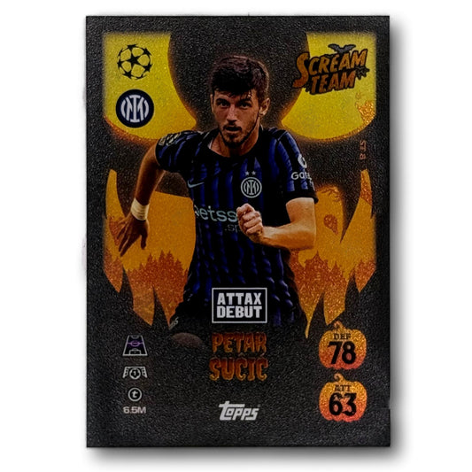 Topps Match Attax 2025/26 - Scream Team Limited Edition - Petar Sucić