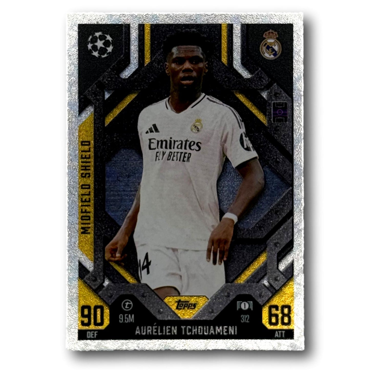 Topps Match Attax 2024/25 - Bouclier Milieu - Aurélien Tchouaméni