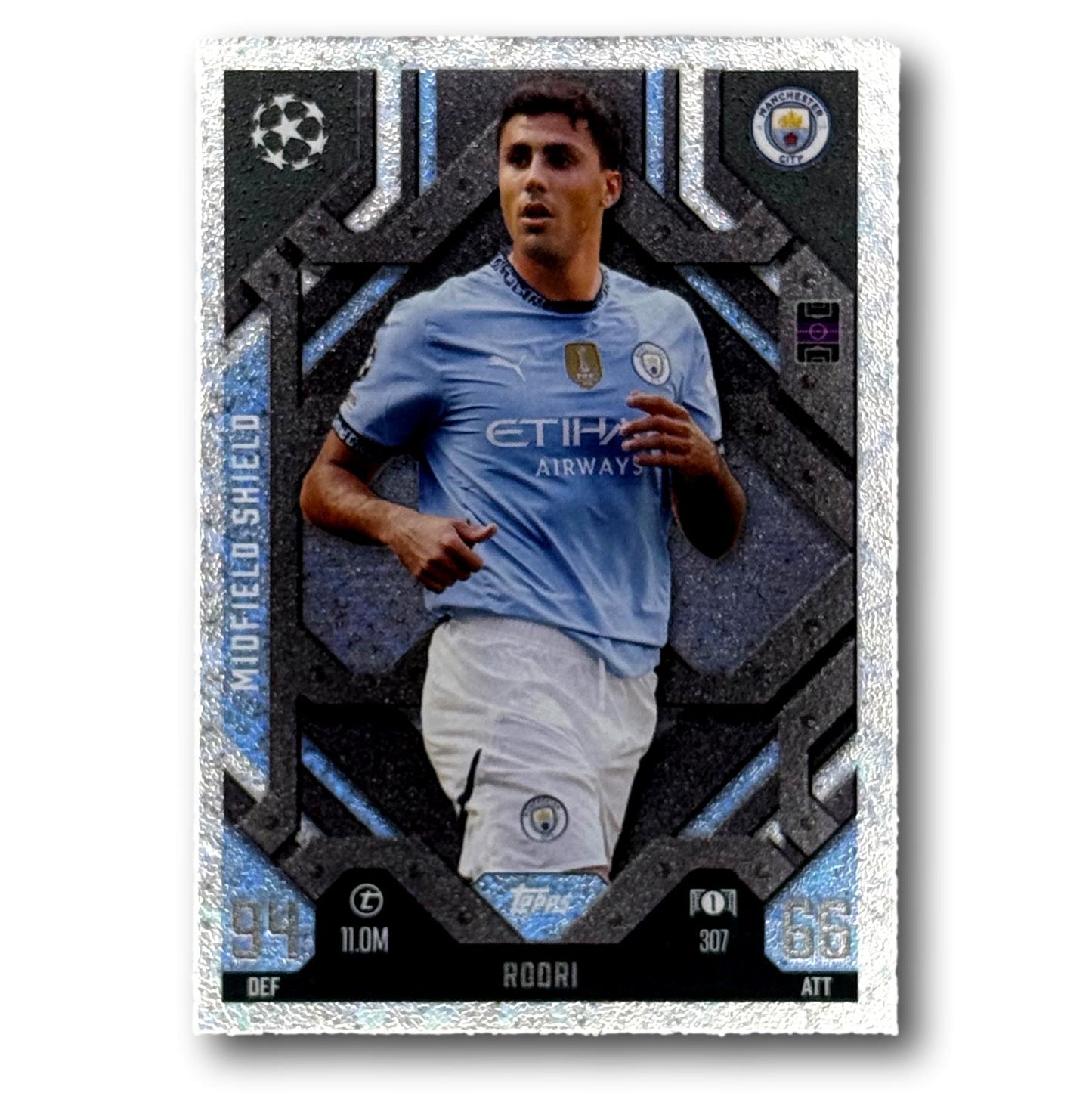 Topps Match Attax 2024/25 - Bouclier du milieu de terrain - Rodri