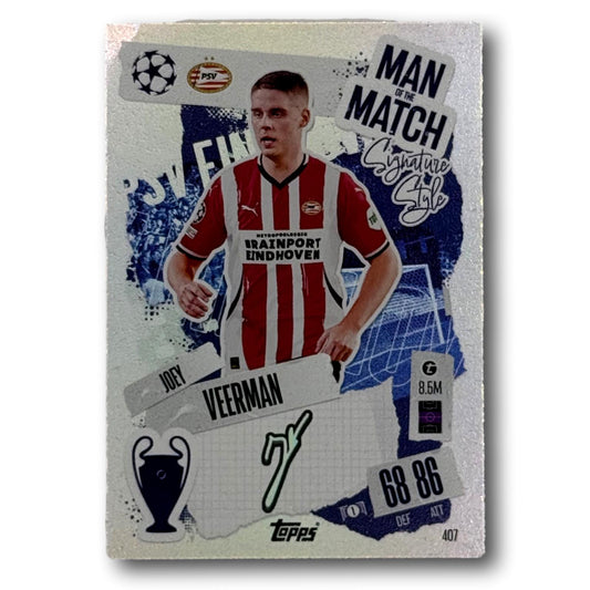 Topps Match Attax 2024/25 - Man of the Match / Signature Style - Joey Veerman