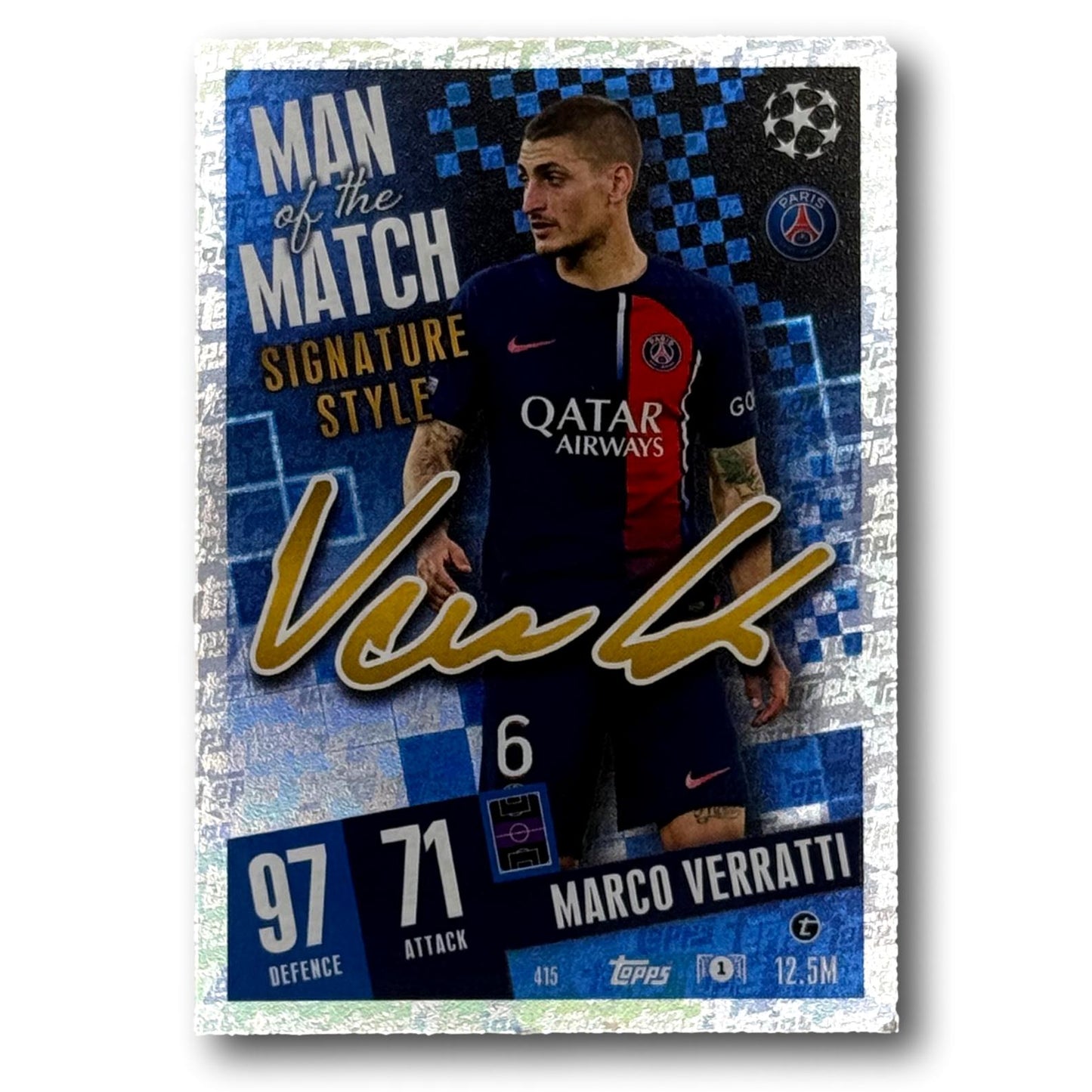 Topps Match Attax 2024/25 - Man of the Match / Signature Style - Marco Verratti