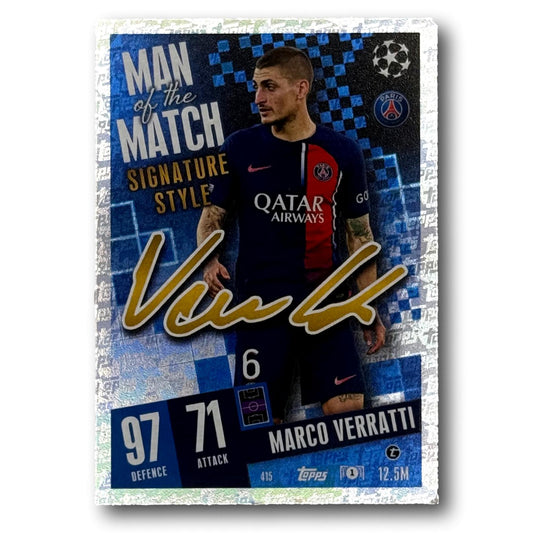 Topps Match Attax 2024/25 - Man of the Match / Signature Style - Marco Verratti