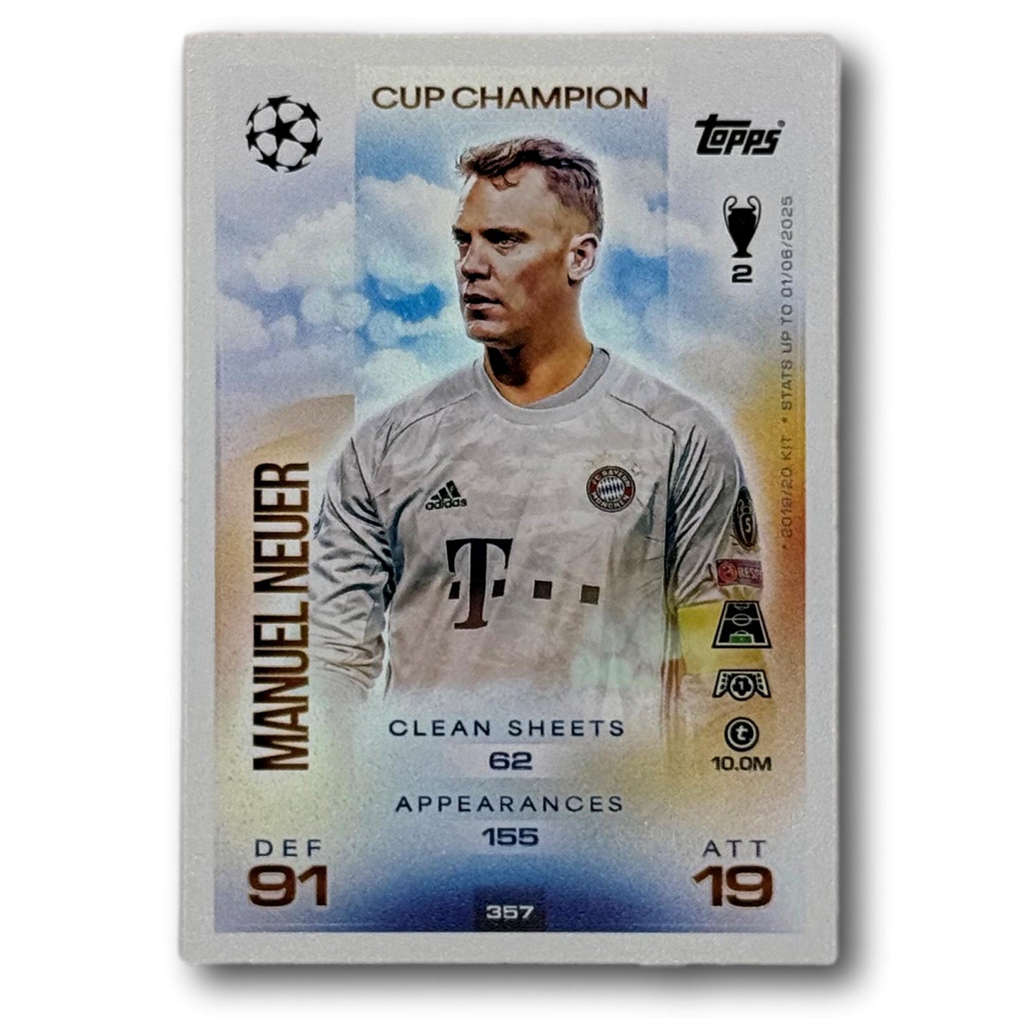 Topps Match Attax 2025/26 - Champion de la Coupe - Manuel Neuer