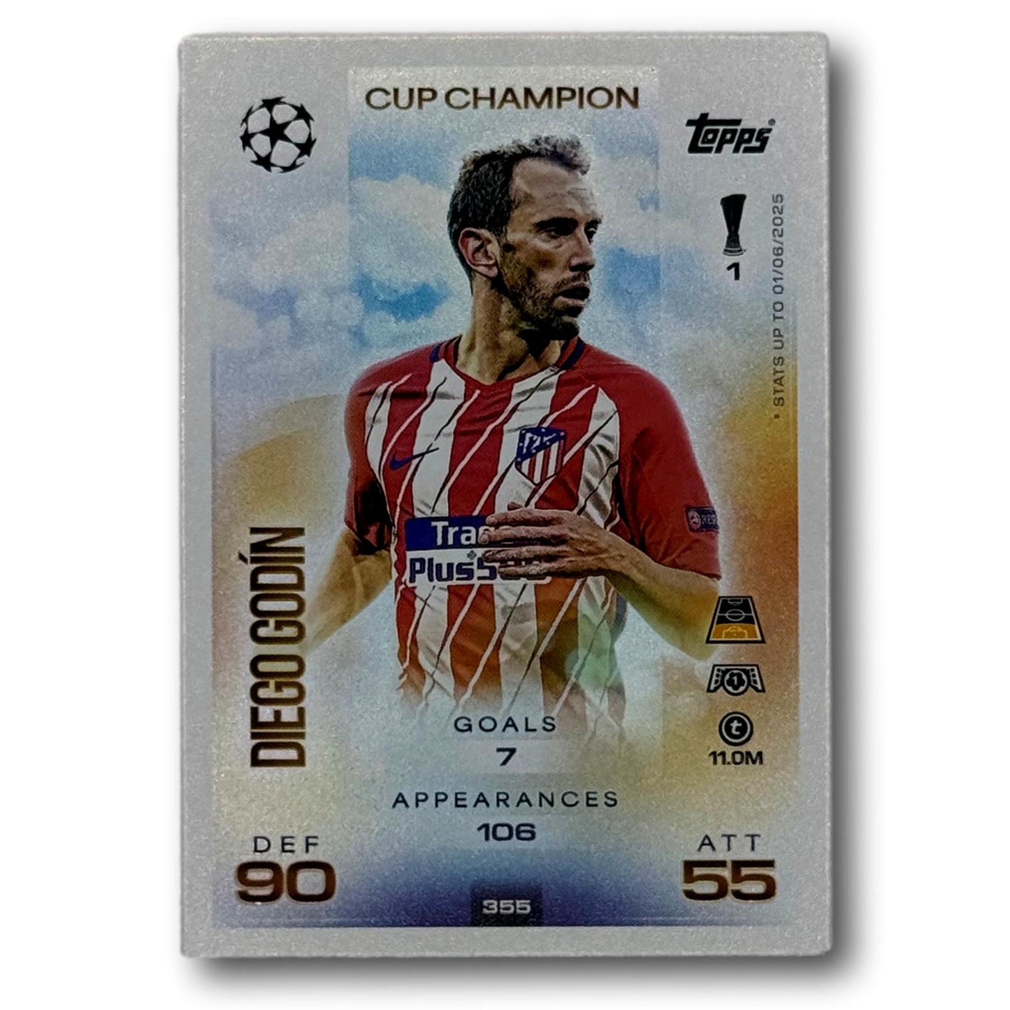 Topps Match Attax 2025/26 - Champion de la Coupe - Diego Godín