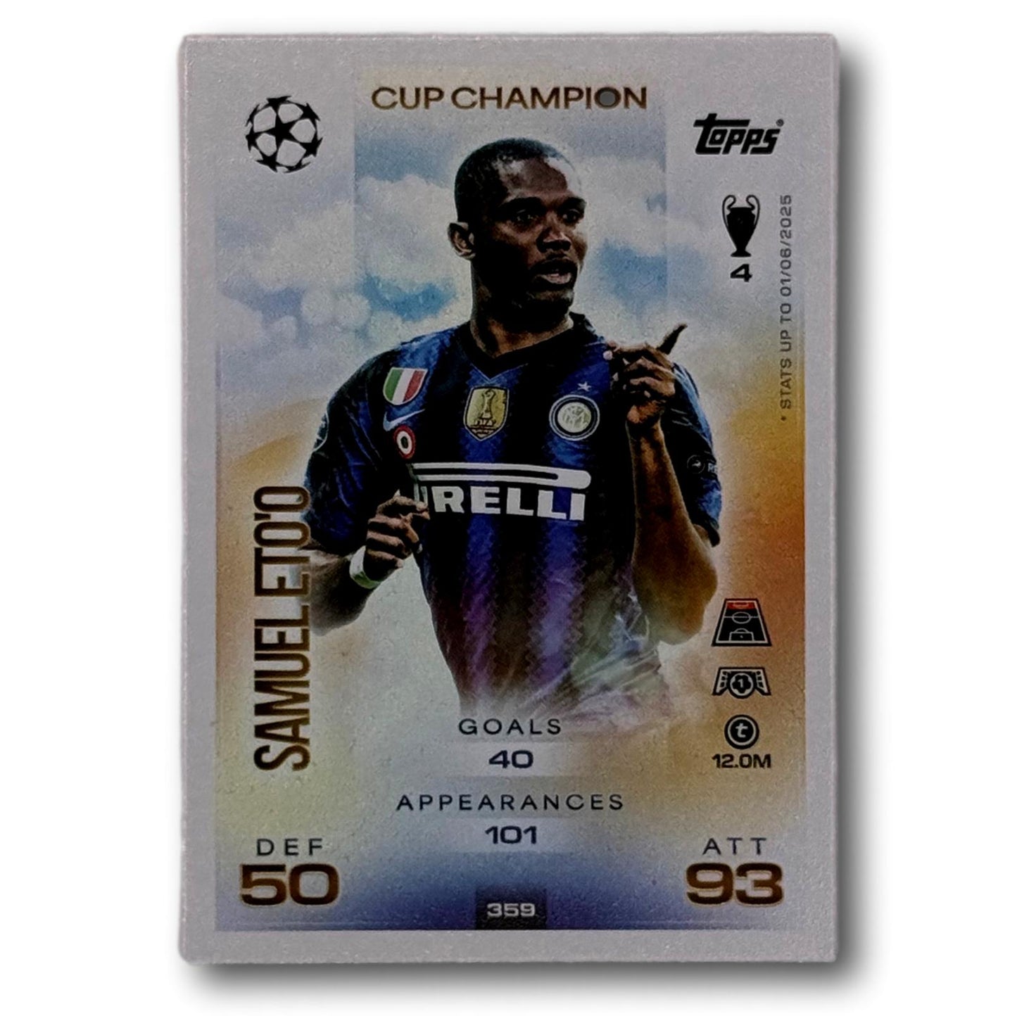 Topps Match Attax 2025/26 - Champion de la Coupe - Samuel Eto'o