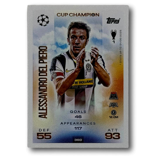 Topps Match Attax 2025/26 - Cup Champion - Alessandro del Piero