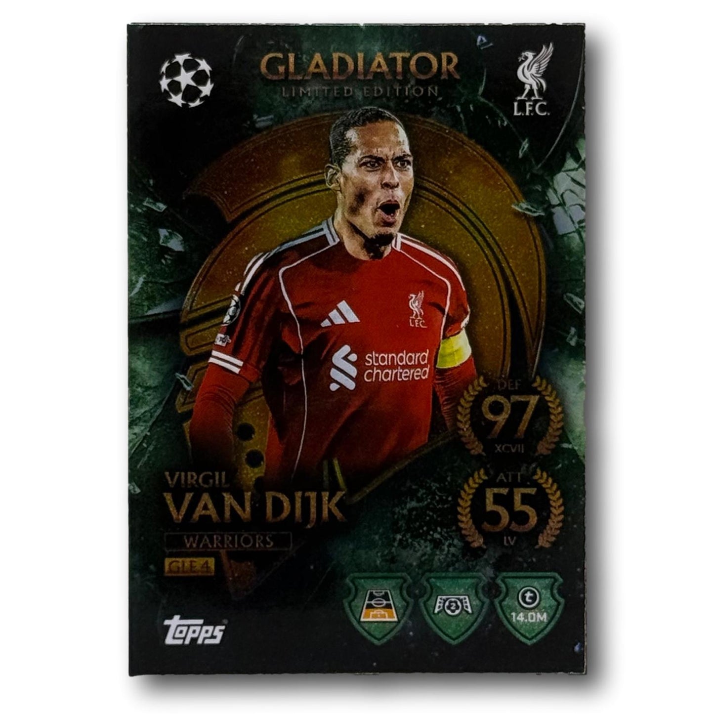 Topps Match Attax 2025/26 - Édition limitée Gladiator - Virgil van Dijk