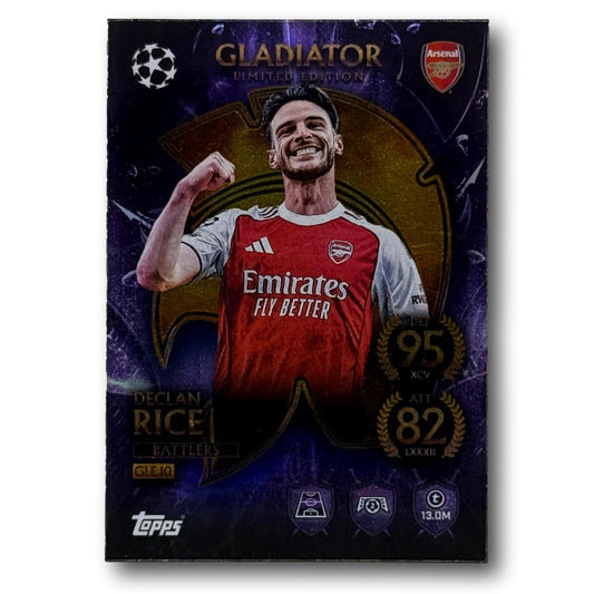 Topps Match Attax 2025/26 - Gladiator Limited Edition - Declan Rice