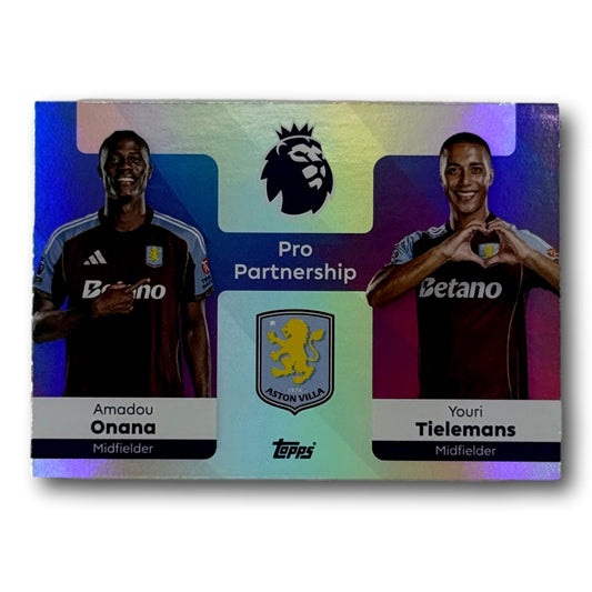 Topps Premier League 2025/26 - Pro Partnership - Amadou Onana / Youri Tielemans