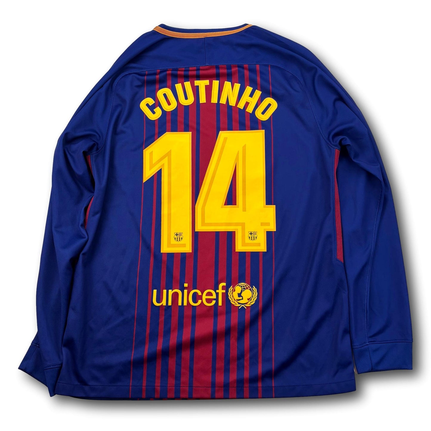 FC Barcelona - 2017-18 - Home - L - Nike - Coutinho #14