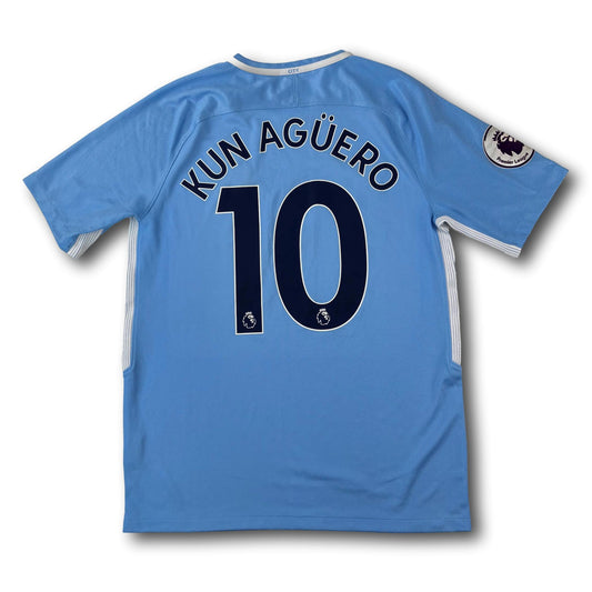Manchester City - 2017-18 - Home - M - Nike - Kun Aguero #10
