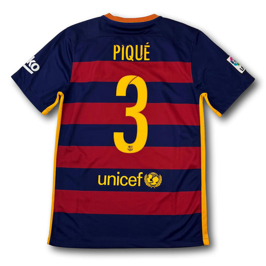 FC Barcelona - 2015-16 - Home - S - Nike - Pique #3
