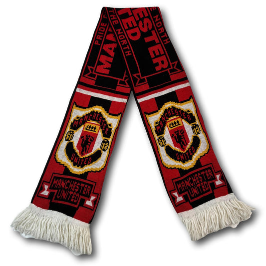 Manchester United fan scarf