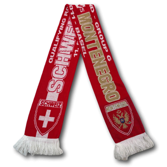 Switzerland / Montenegro - Qualifying Match 2011 - Fan Scarf