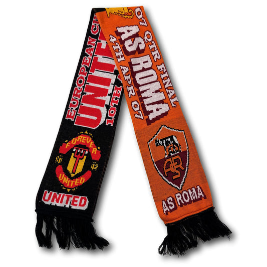 AS Roma / Manchester United - UEFA Champions League Quarter-final 2007 - Fan scarf
