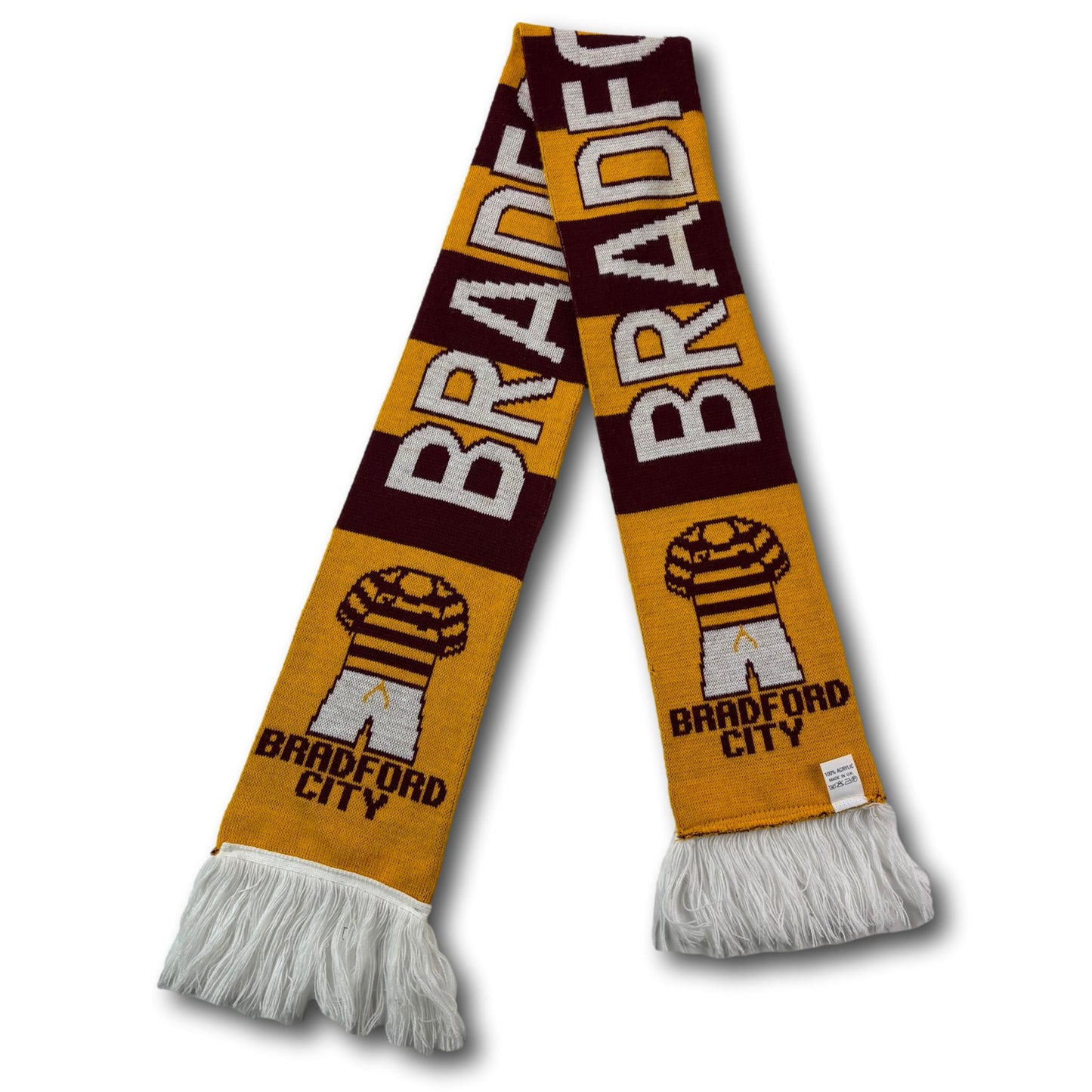 Bradford City fan scarf