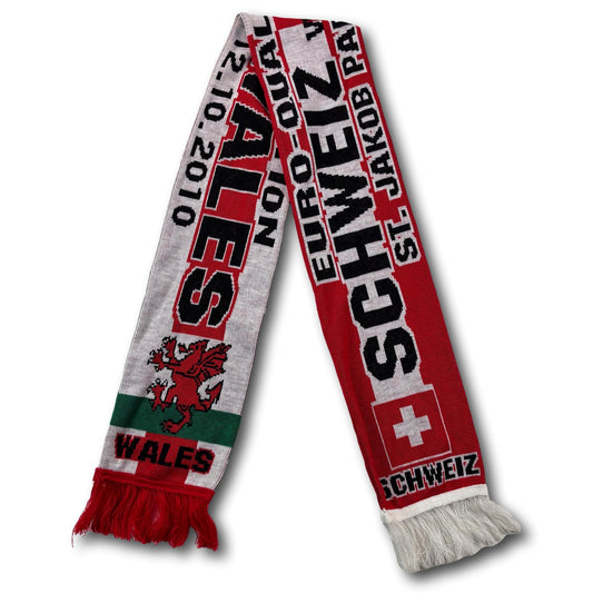 Switzerland / Wales - European Championship Qualifying Match 2010 - Fan Scarf