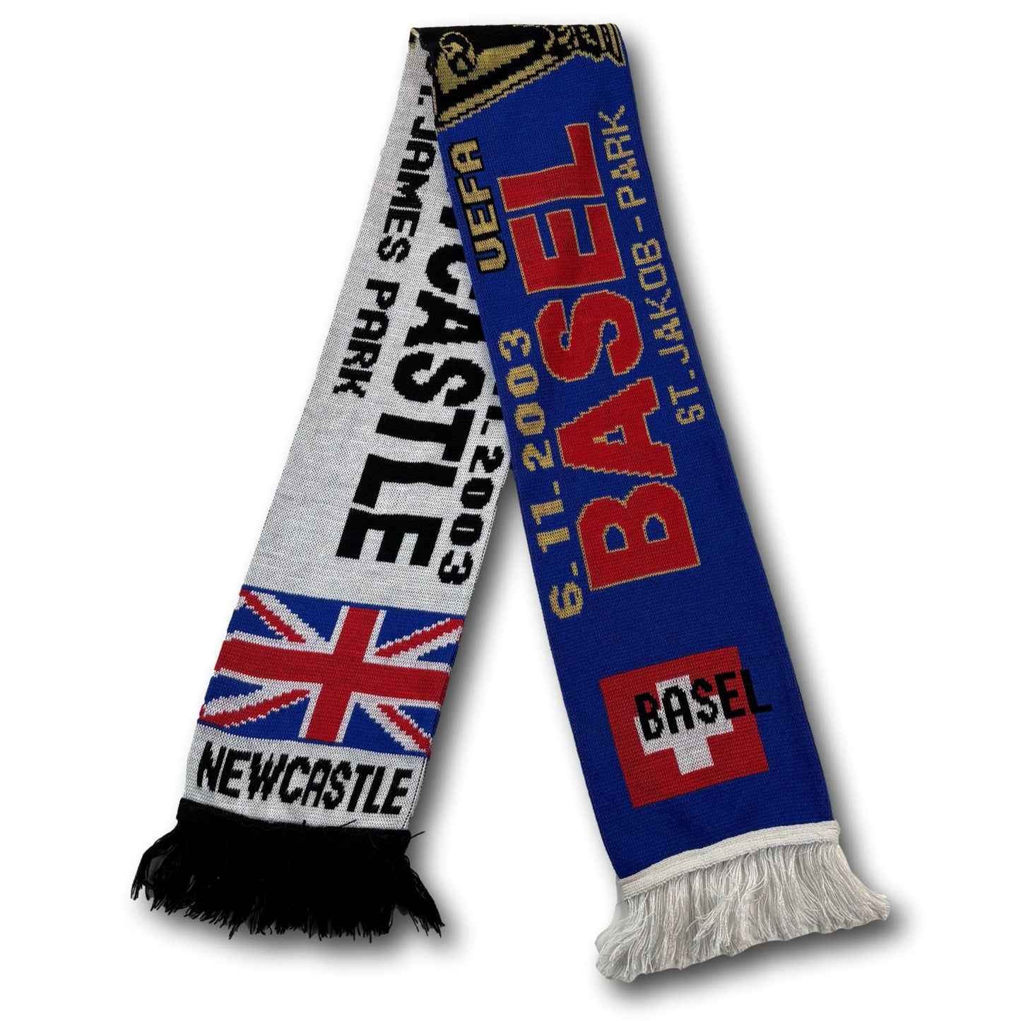 Newcastle United / FC Basel - UEFA Champions League 2003 - Supporter's scarf