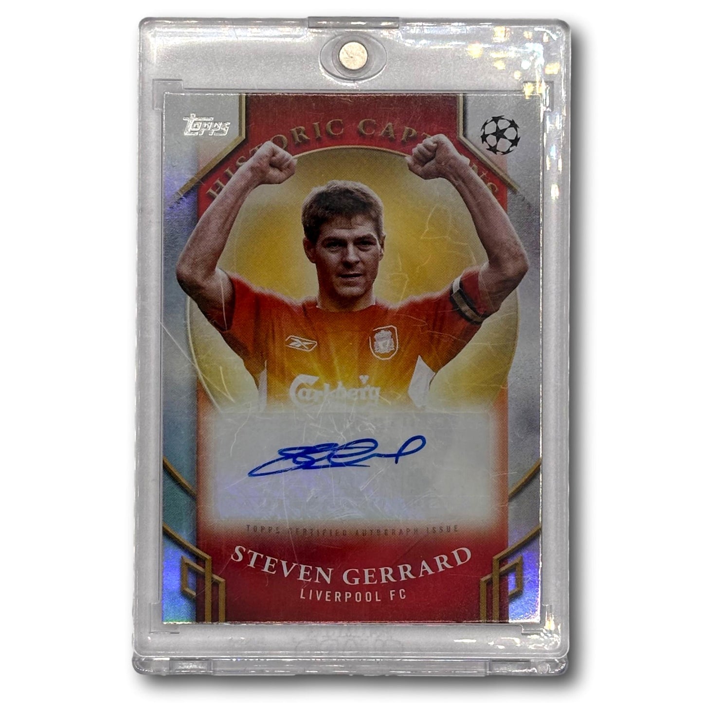 Topps 2024-25 UEFA Club Historic Captains Foilfractors Steven Gerrard AUTO
