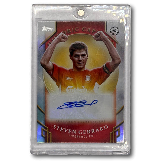 Topps 2024-25 UEFA Club Historic Captains Foilfractors Steven Gerrard AUTO