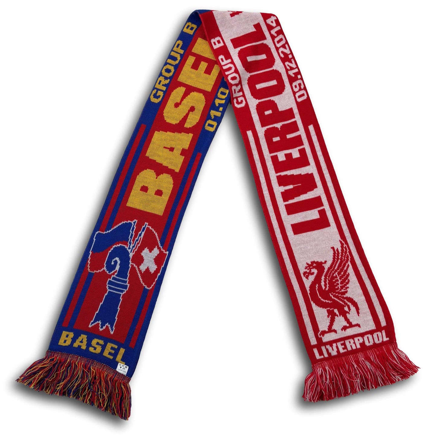 FC Basel / Liverpool FC - UEFA Champions League 2014/15 - supporters scarf