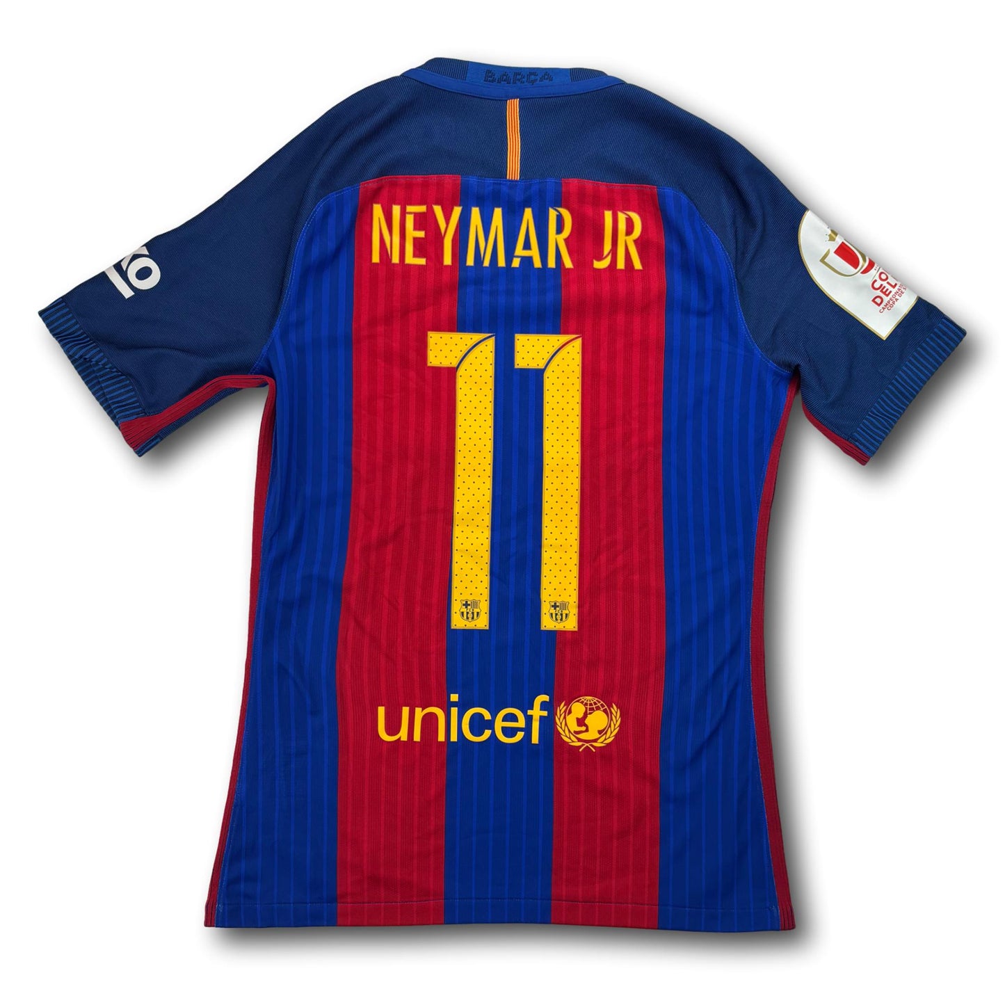 FC Barcelone - 2016-17 - Maillot porté à domicile - M - Nike - Neymar Jr. #11