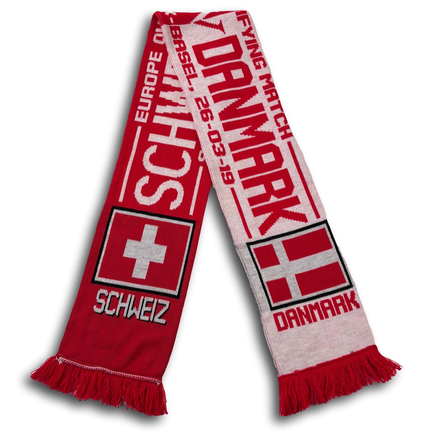 Suisse / Danemark - Match de qualification pour le Championnat d'Europe 2019 - Écharpe de supporter