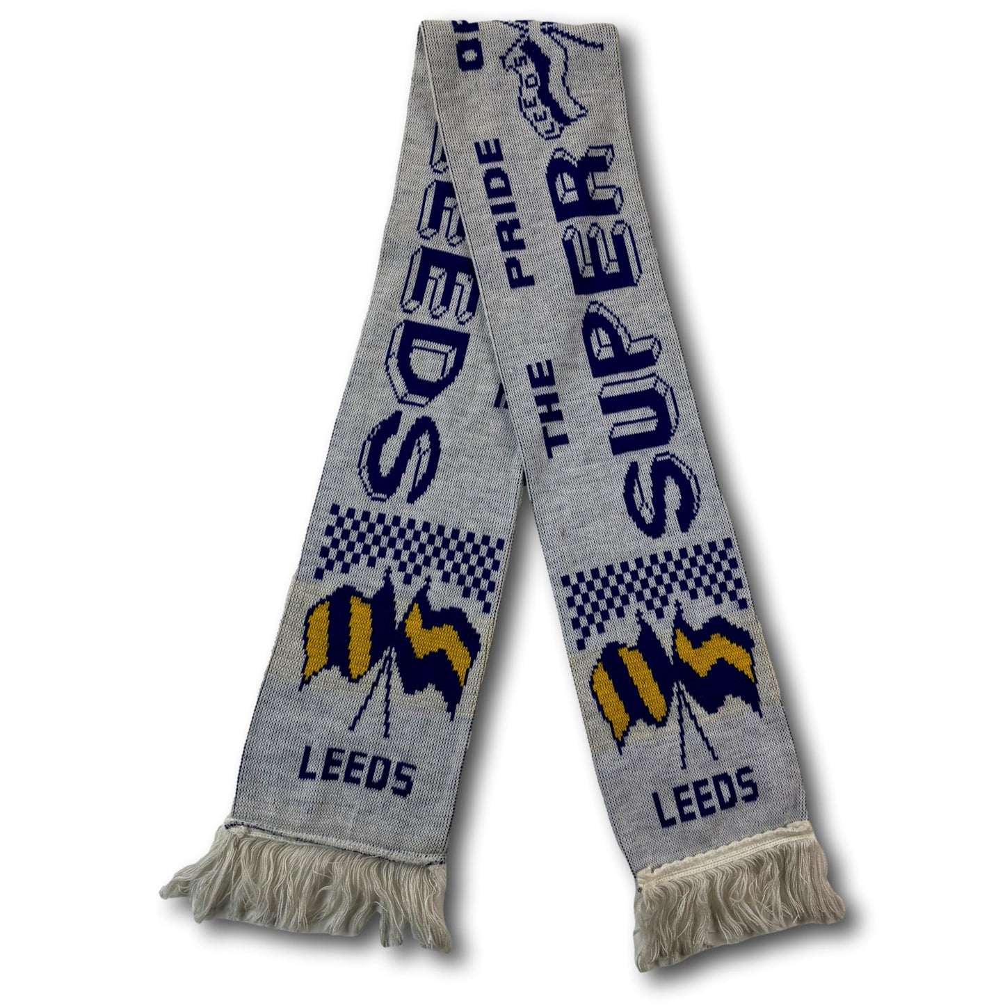 Leeds United fan scarf