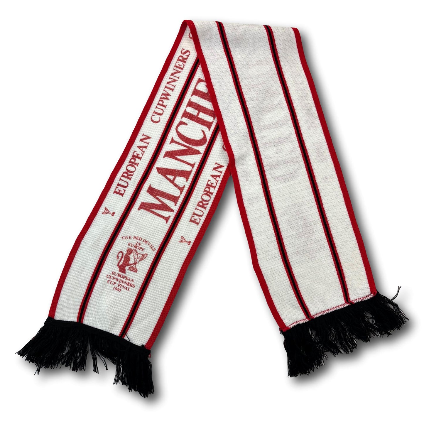 Manchester United - European Cup Winners' Cup 1991 - supporters scarf