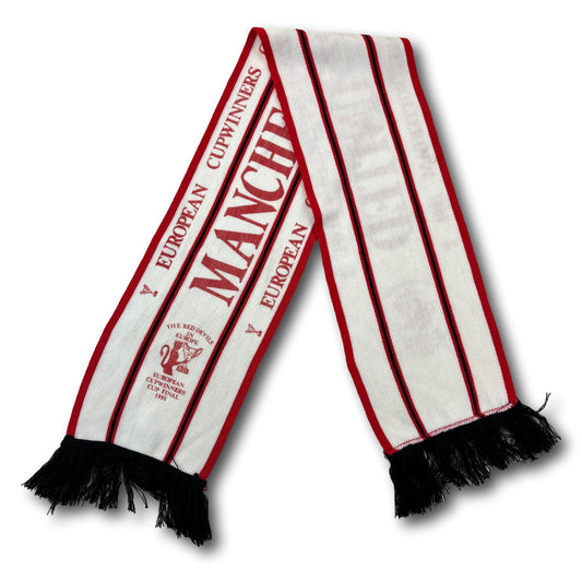 Manchester United - European Cup Winners' Cup 1991 - supporters scarf