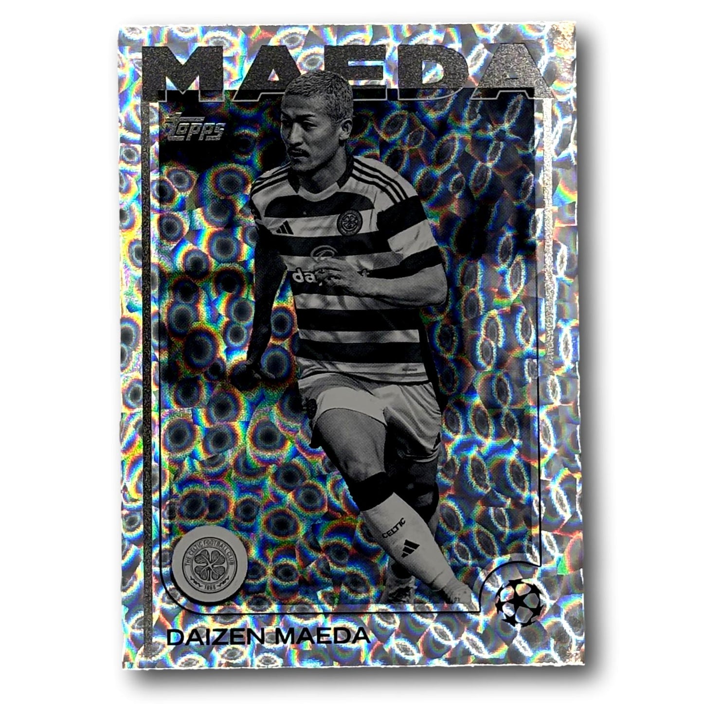 Topps UEFA Club Competitions 2024/25 - Icy Black & White - Daizen Maeda - Nr. 065/150