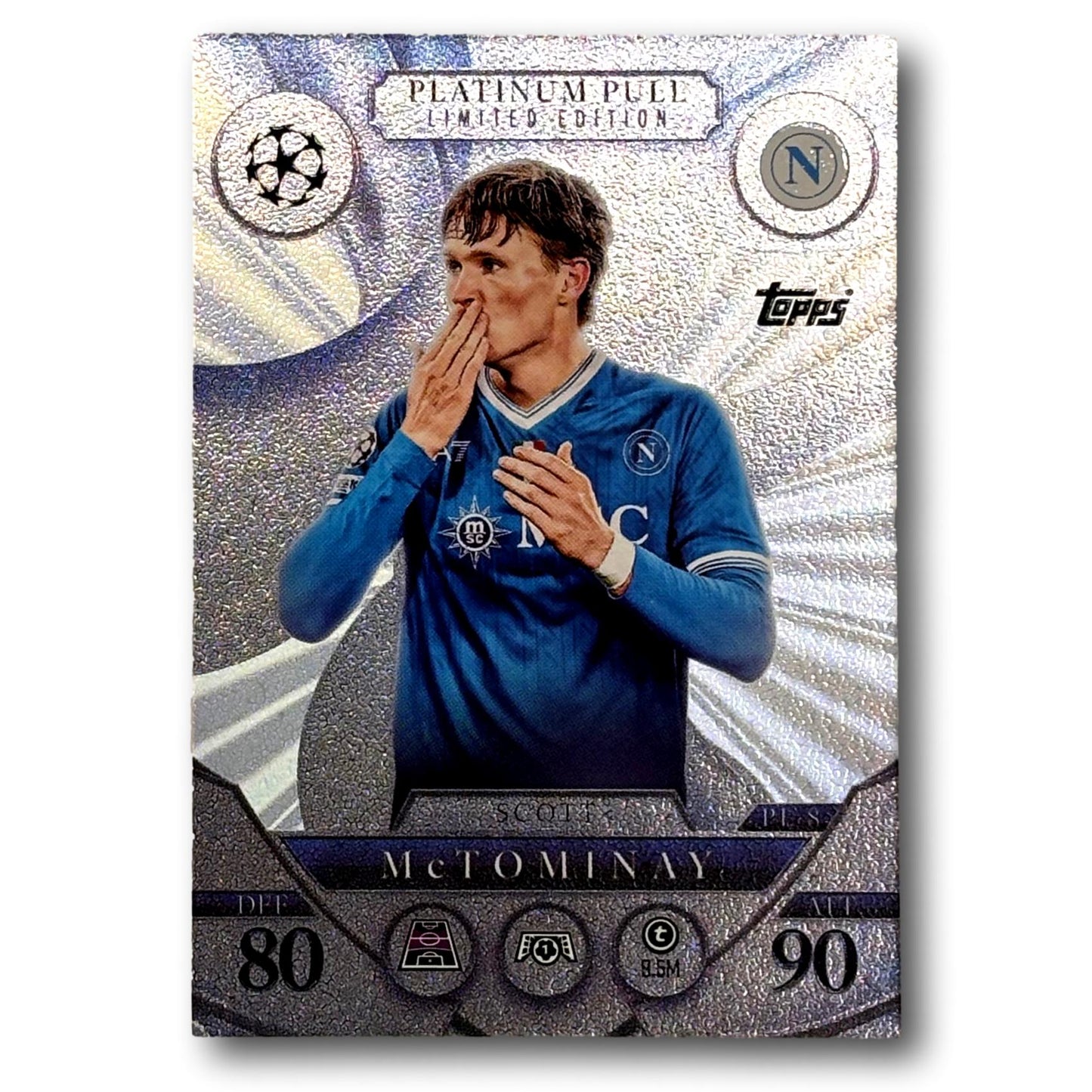 Topps Match Attax 2025/26 - Édition limitée Platinum Pull - Scott McTominay