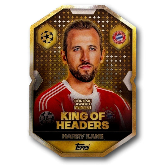 Topps Match Attax 2025/26 - Chrome Award Winner - King of Headers - Harry Kane
