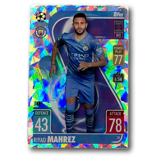 Topps Match Attax 2021/22 - Crystal Parallel - Riyad Mahrez