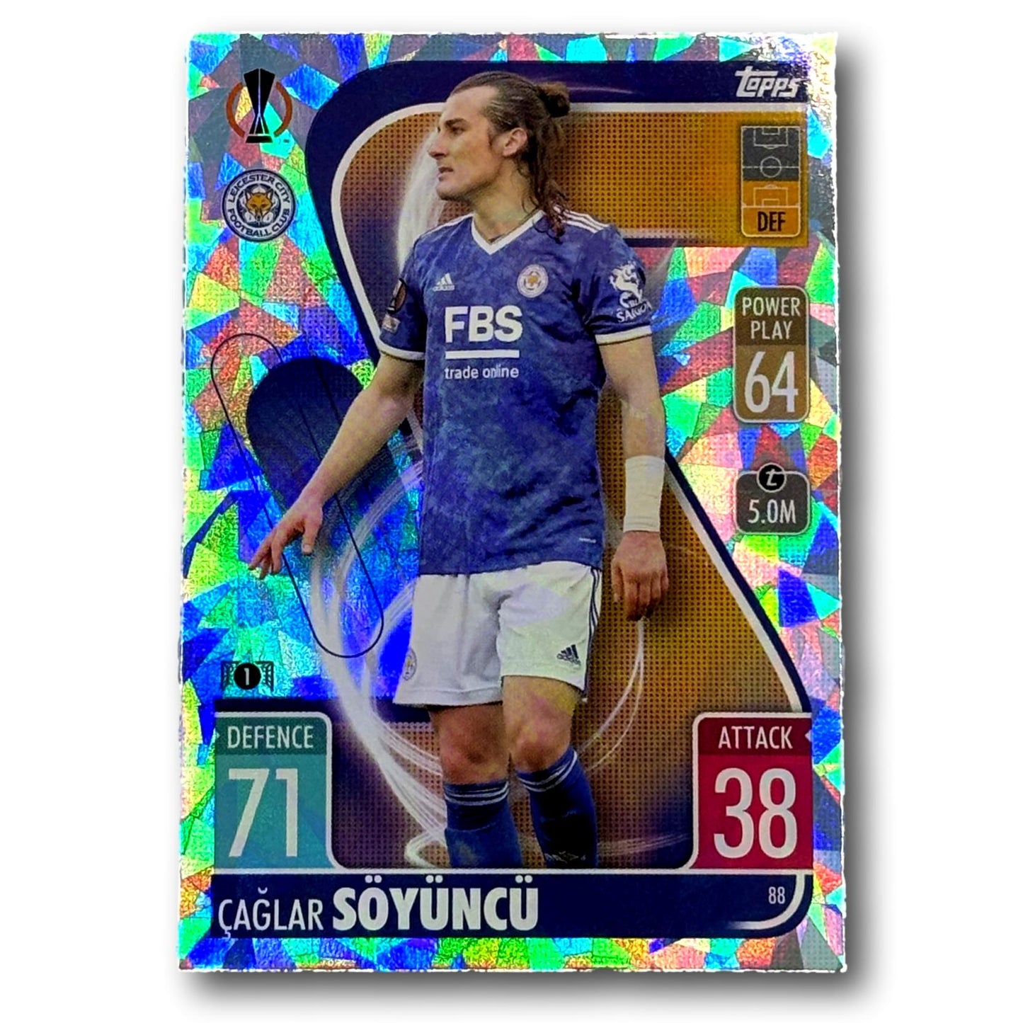 Topps Match Attax 2021/22 - Crystal Parallel - Çaglas Söyüncü