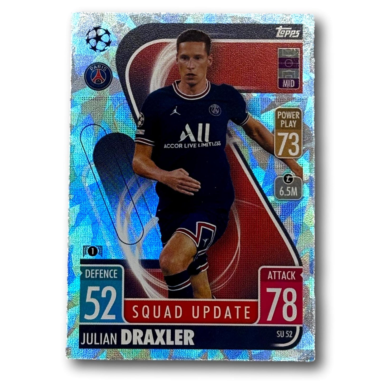 Topps Match Attax 2021/22 - Crystal Parallel - Julian Draxler