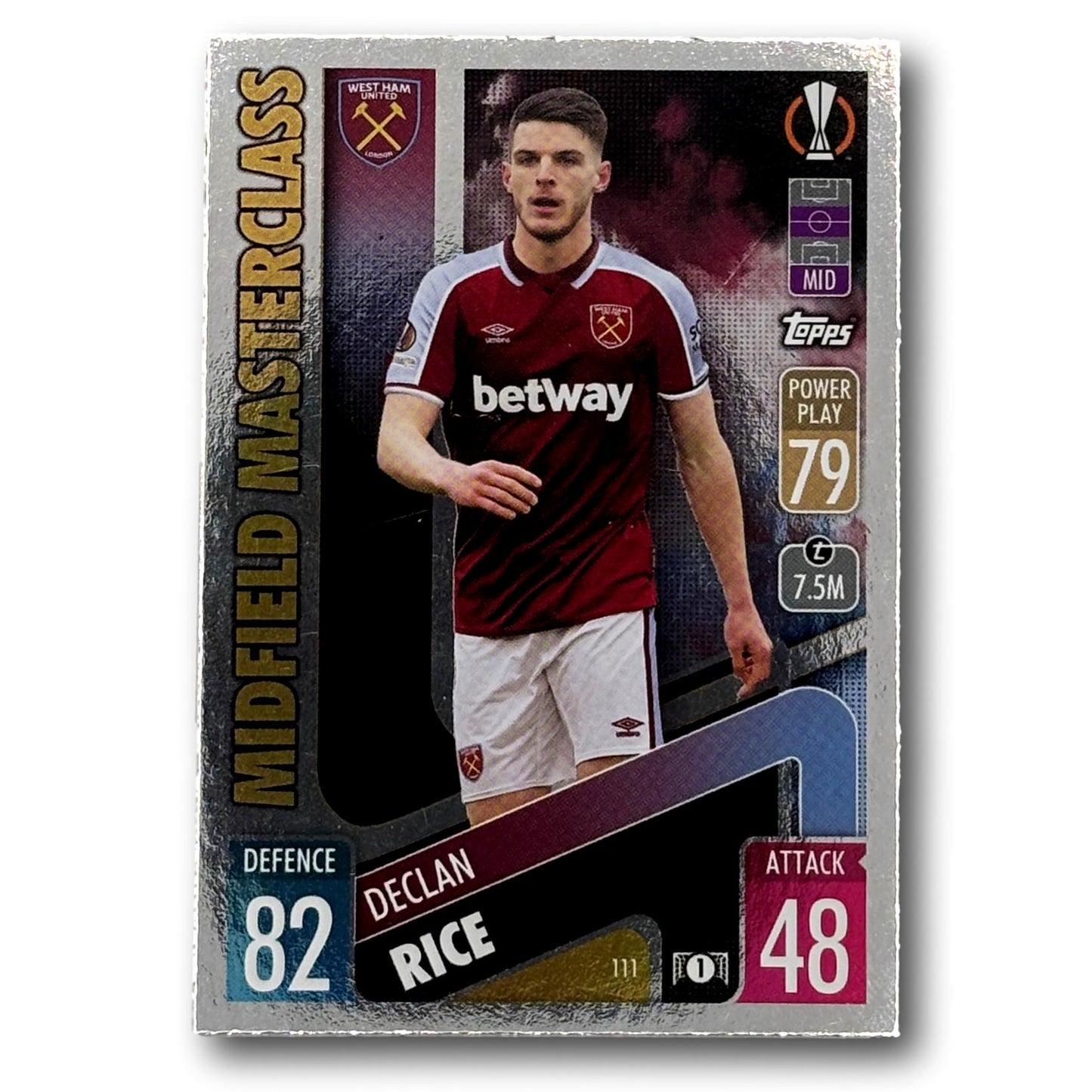 Topps Match Attax 2021/22 - Midfield Masterclass - Declan Rice